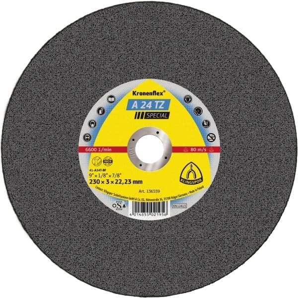 A 24 TZ Special Kronenflex® cutting-off wheels for Stainless steel